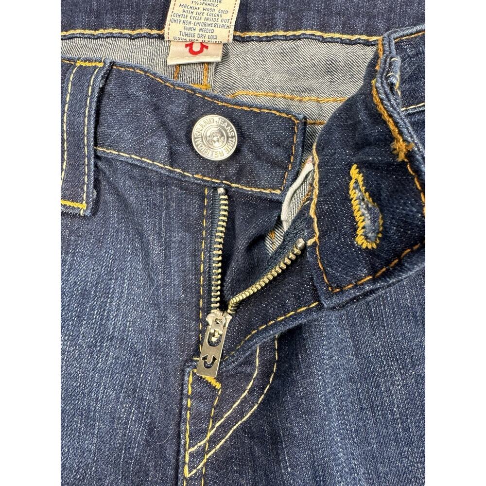 True Religion Women's Dark Wash Bootcut Low Rise Stretch Denim Jeans Size 32 - Picture 5 of 9
